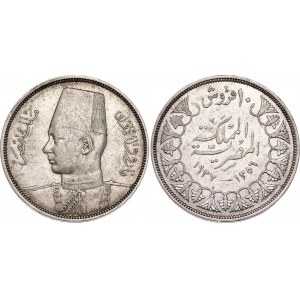 Egypt 10 Piastres 1937 AH 1356