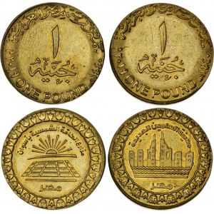 Egypt 2 x 1 Pound 2019 AH 1440 Error Wrong Metal