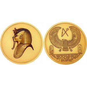 Egypt Gilted Medal 50th Anniversary of the Discovery of the Tomb of Tutankhamun 1972 (ND)