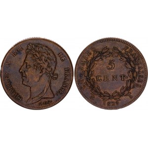 French Colonies 5 Centimes 1829 A
