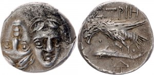 Ancient Greece Istria 1 Drachm 450 - 350 BC (ND)
