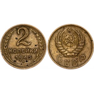 Russia - USSR 2 Kopeks 1945 Key Date