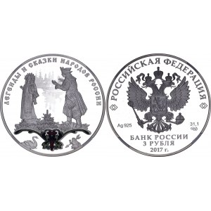 Russian Federation 3 Roubles 2017 NGC PF 69 Ultra Cameo