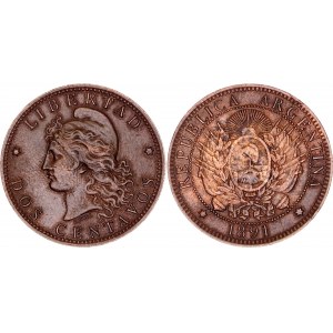 Argentina 2 Centavos 1891