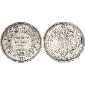 Bolivia 1/2 Boliviano / 50 Centavos 1894 PTS ES