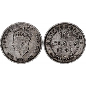 Canada Newfoundland 10 Cents 1941 C