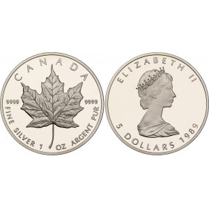 Canada 5 Dollars 1989