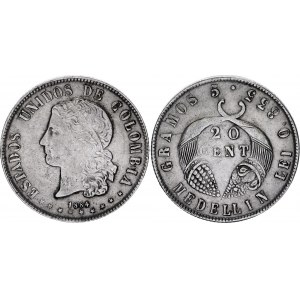 Colombia 20 Centavos 1884