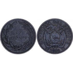 Ecuador 1 Centavo 1890 H