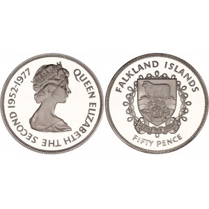 Falkland Islands 50 Pence 1977