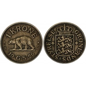 Greenland 1 Krone 1926 HCN GJ