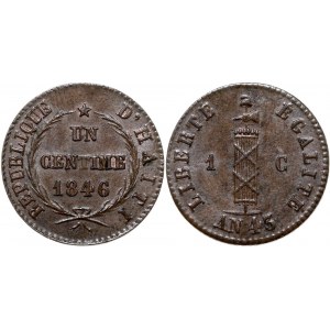 Haiti 1 Centime 1846 AN 43