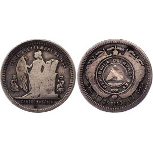 Honduras 25 Centavos 1886
