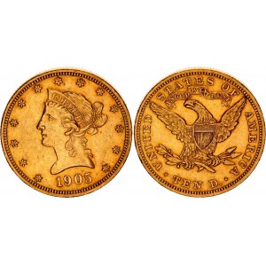 United States 10 Dollars 1905