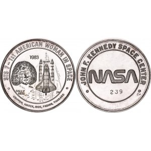 United States Silver Medal The First American Woman in Space 1983 (ND)