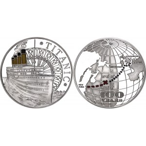 United States Silver Medal Titanic, 100 Years of Sailing  2012