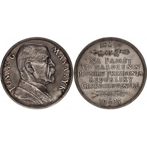 Czechoslovakia Silver Medal Tomas G. Masaryk 1935
