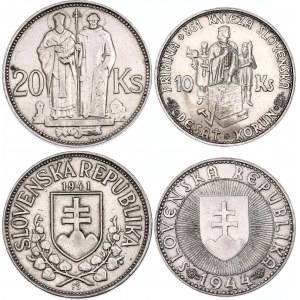 Slovakia 10 - 20 Korun 1941 - 1944