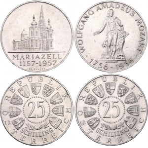 Austria 2 x 25 Schilling 1956 - 1957