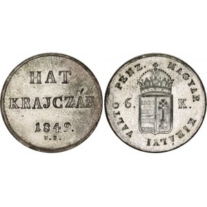 Hungary 6 Krajczar 1849 NB