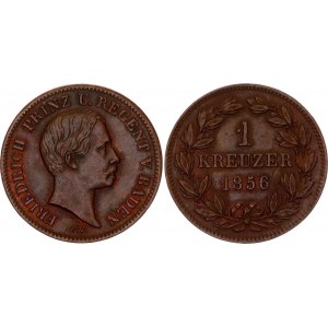 German States Baden 1 Kreuzer 1856