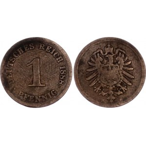 Germany - Empire 1 Pfennig 1888 F