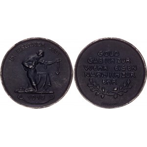 Germany - Empire Iron Medal In Eiserner Zeit / In the Iron Age 1916