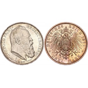 Germany - Empire Bavaria 3 Mark 1911 D
