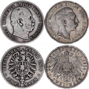 Germany - Empire Prussia 2 Mark 1876 - 1904 A