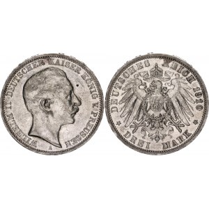 Germany - Empire Prussia 3 Mark 1910 A