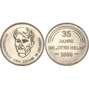 Germany - DDR Commemorative Medal 35 JAHRE BS OTTO HELM 1989