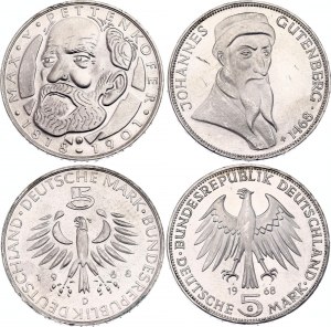 Germany - FRG 2 x 5 Deutsche Mark 1968 G & D