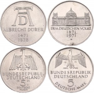 Germany - FRG 2 x 5 Deutsche Mark 1971 G & D
