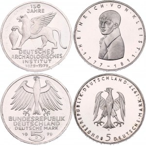 Germany - FRG 2 x 5 Deutsche Mark 1977 - 1979 G & J