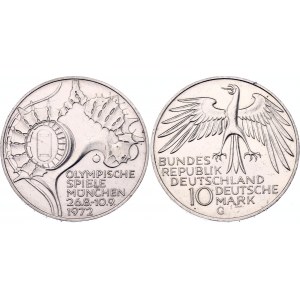Germany - FRG 10 Deutsche Mark 1972 G