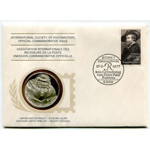 Germany - FRG Sterling Silver Proof Medal 400th Anniversary of the Birth of Peter Paul Rubens 1977 Medallic First Day Cover