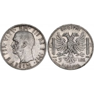 Albania 5 Lek 1939 R