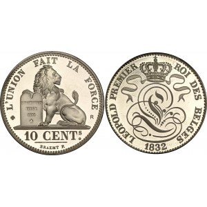 Belgium 10 Cents 1832 Restrike