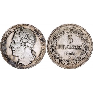 Belgium 5 Francs 1848