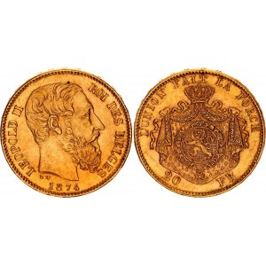 Belgium 20 Francs 1874