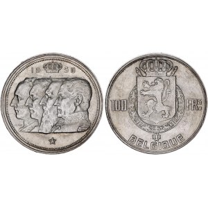 Belgium 100 Francs 1950