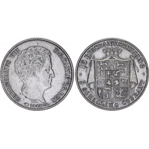 Denmark 16 Rigsbankskilling / 5 Schilling Courant 1842 FK VS