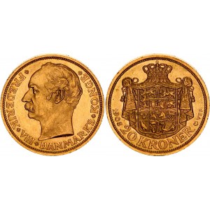 Denmark 20 Kroner 1912 VBP GJ