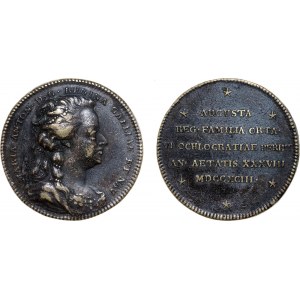 France Æ Medal Execution of Marie Antoinette 1793 MDCCXCIII