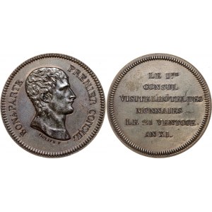 France 5 Francs 1803 AN XI R2 Restrike Medallic Coinage