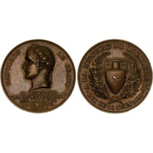 France Copper Medal Transfer of Napoléon's remains to the Invalides 1840