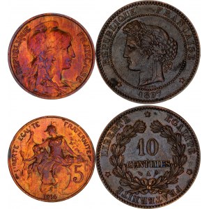 France 5 - 10 Centimes 1897 - 1914