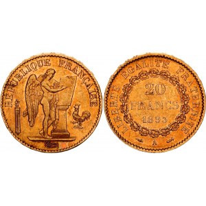 France 20 Francs 1893 A