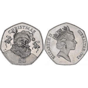 Gibraltar 50 Pence 1992