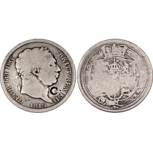 Great Britain 1 Shilling 1819 Countermark C